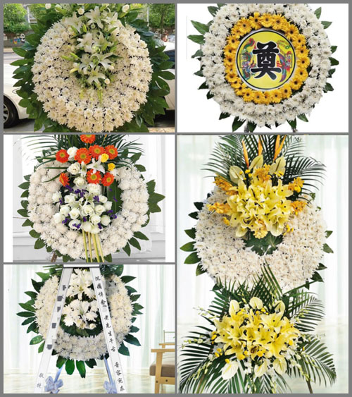 江苏苏州常熟市虞山镇压路机村花圈速递